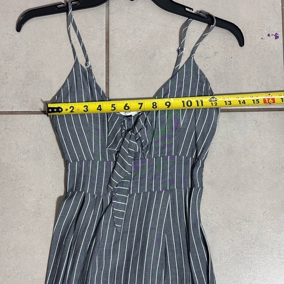 Purple Snow Women Gray Striped Dress size Small - Picture 8 of 8